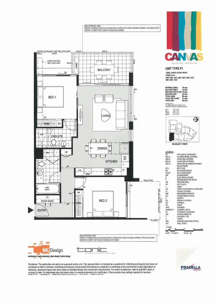 Floorplan of Homely apartment listing, 207/45 Boundary Street, South Brisbane QLD 4101