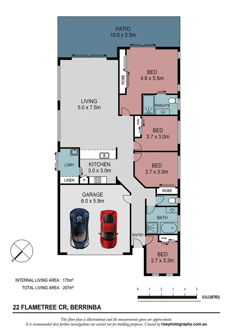 Floorplan of Homely house listing, 22 Flametree Cres, Berrinba QLD 4117
