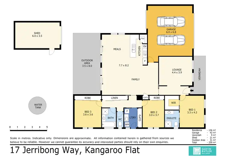 Floorplan of Homely house listing, 17 Jerribong Way, Kangaroo Flat VIC 3555