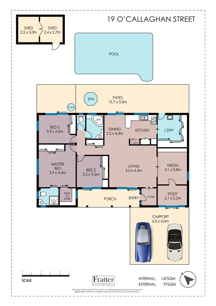 Floorplan of Homely house listing, 19 O'Callaghan St, Heatley QLD 4814