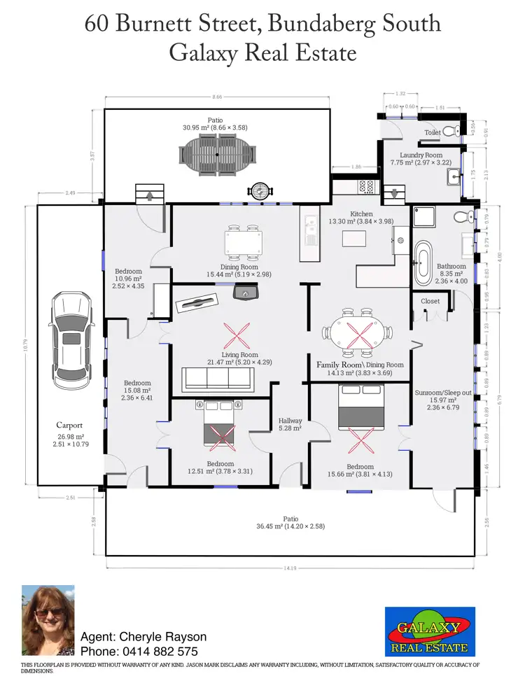 Floorplan of Homely house listing, 60 Burnett St, Bundaberg South QLD 4670