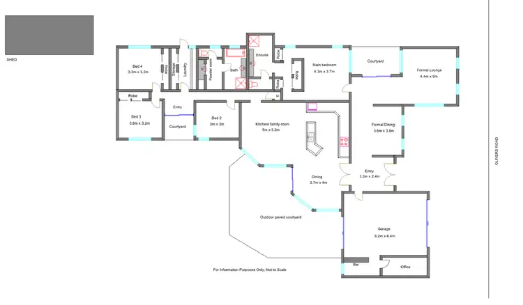 Floorplan of Homely house listing, 73 Olivers Rd, Benalla VIC 3672