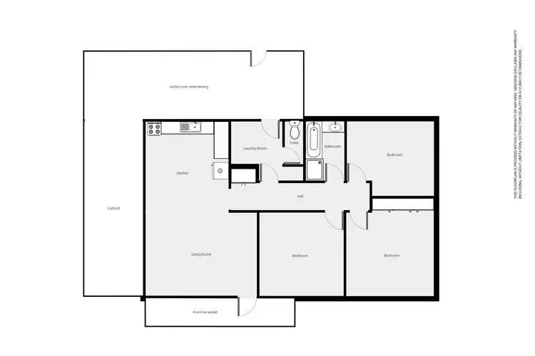 Floorplan of Homely house listing, 24 Warren St, Stawell VIC 3380