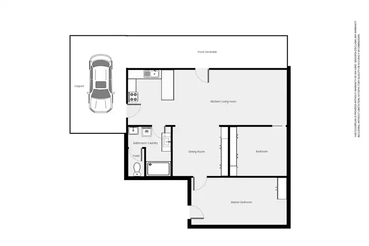 Floorplan of Homely house listing, 6 Bennett St, Stawell VIC 3380