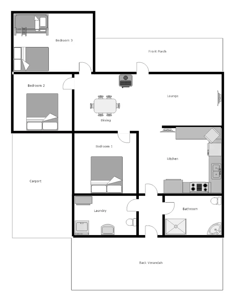 Floorplan of Homely house listing, 253 Merriang South Rd, Myrtleford VIC 3737