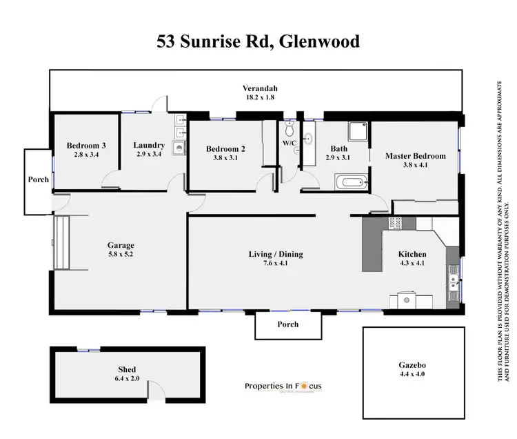 Floorplan of Homely house listing, 53 Sunrise Rd, Glenwood QLD 4570