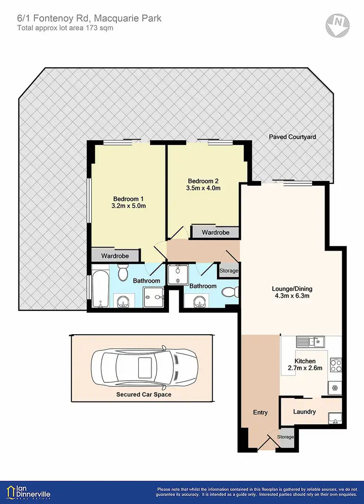 Floorplan of Homely unit listing, 6/1-15 Fontenoy Road, Macquarie Park NSW 2113