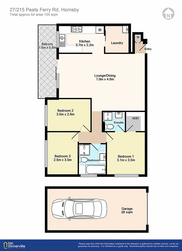 Floorplan of Homely unit listing, 27/215 Peats Ferry Road, Hornsby NSW 2077