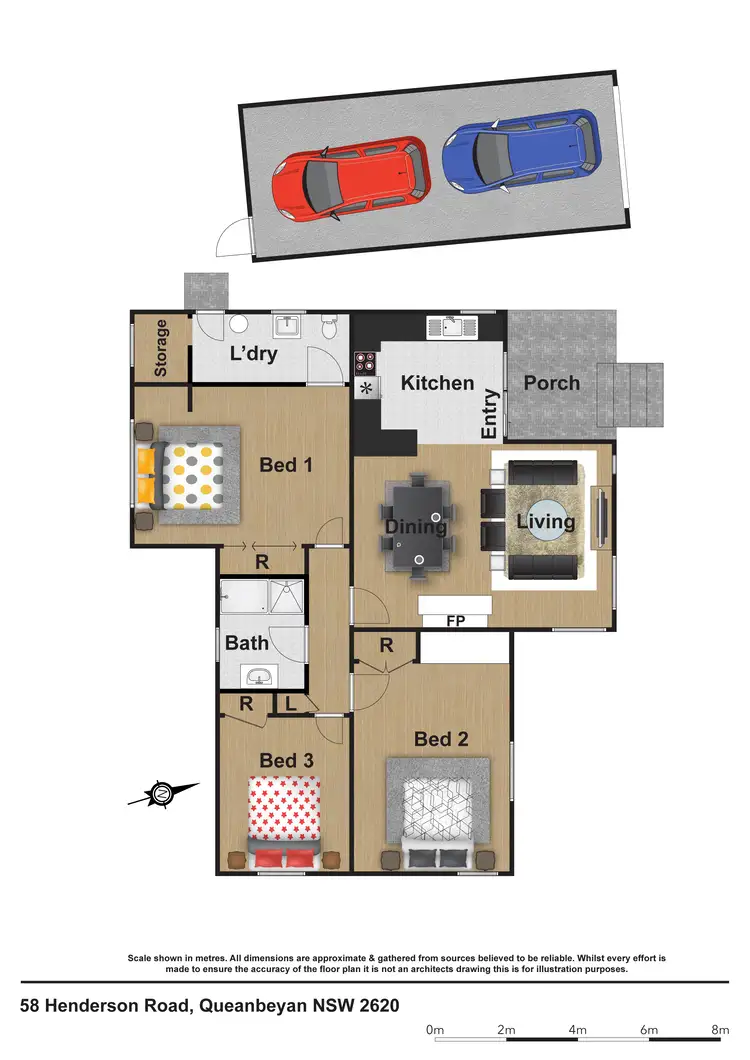 Floorplan of Homely house listing, 58 Henderson Rd, Queanbeyan NSW 2620