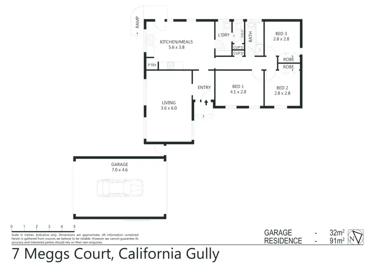Floorplan of Homely house listing, 7 Meggs Court, California Gully VIC 3556