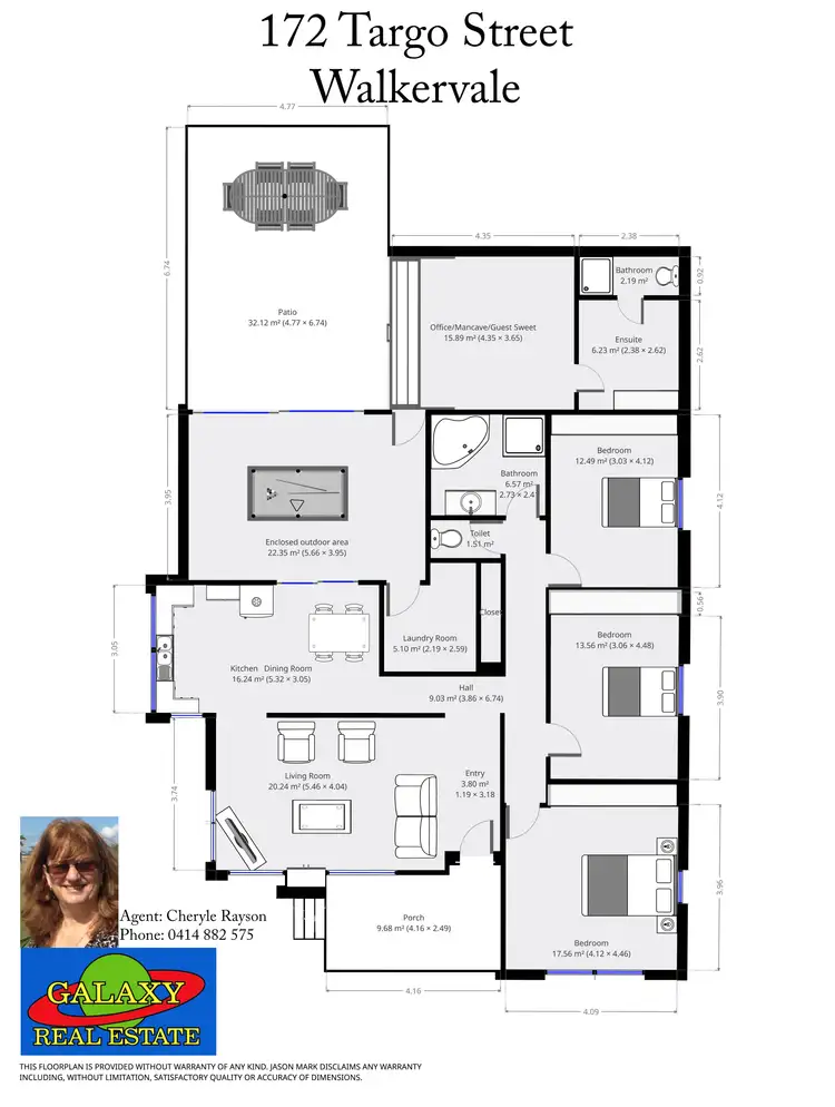 Floorplan of Homely house listing, 172 Targo St, Walkervale QLD 4670