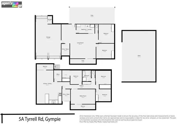 Floorplan of Homely house listing, 5A Tyrrell Rd, Monkland QLD 4570