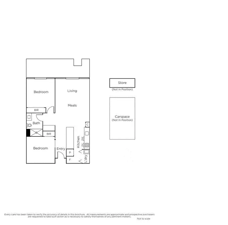 Floorplan of Homely apartment listing, Apartment 313/380 Bay St, Brighton VIC 3186