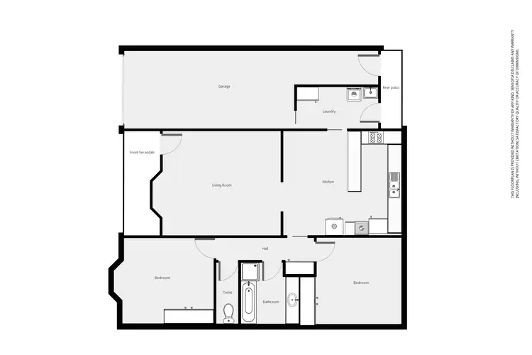 Floorplan of Homely house listing, 1 Allen St, Stawell VIC 3380