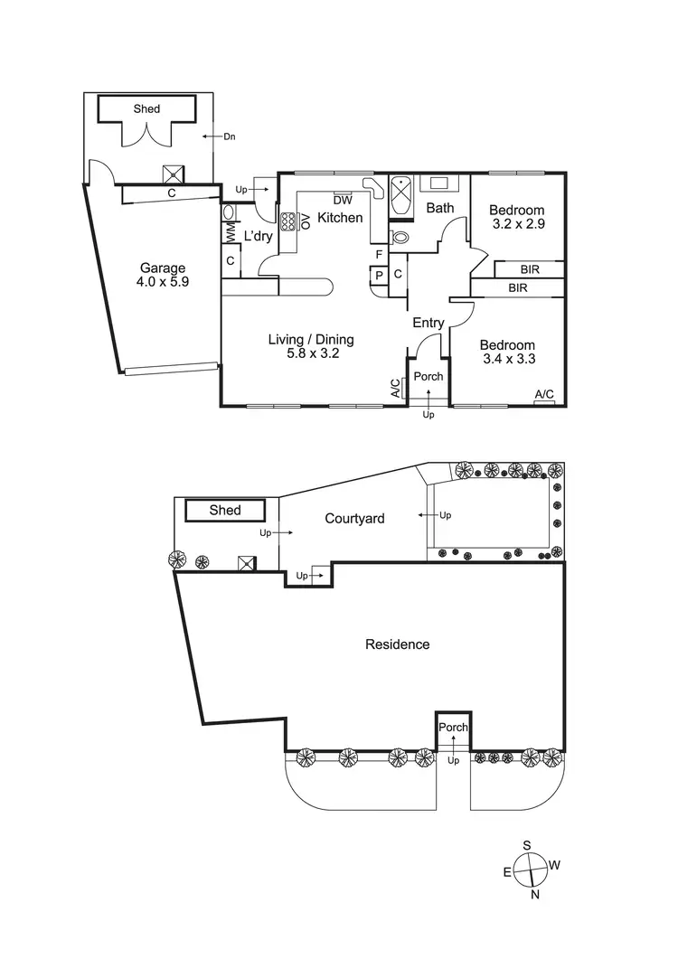 Floorplan of Homely unit listing, Unit 5/312 Hampton St, Hampton VIC 3188