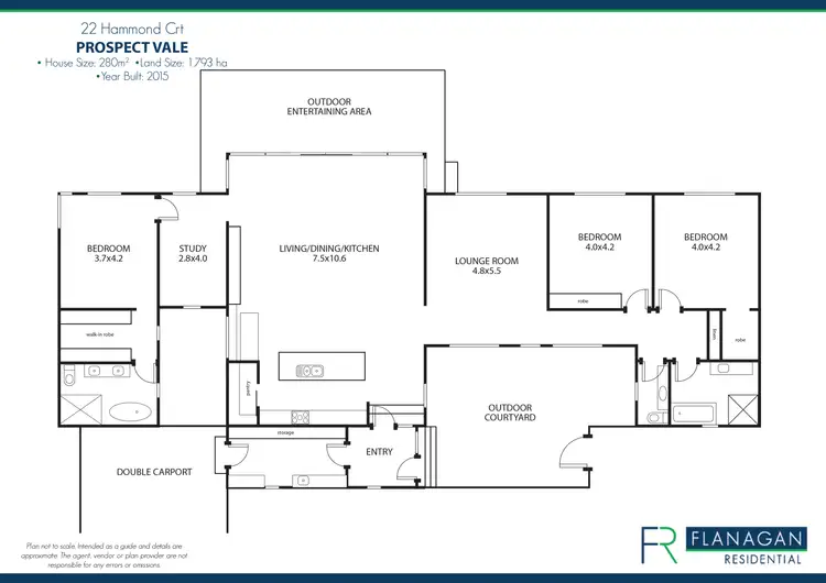 Floorplan of Homely house listing, 22 Hammond Ct, Prospect Vale TAS 7250