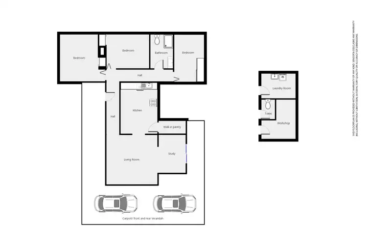 Floorplan of Homely house listing, 4 Elizabeth St, Stawell VIC 3380