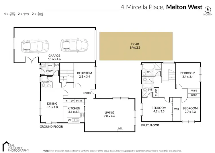 Floorplan of Homely house listing, 4 Mircella Pl, Melton West VIC 3337