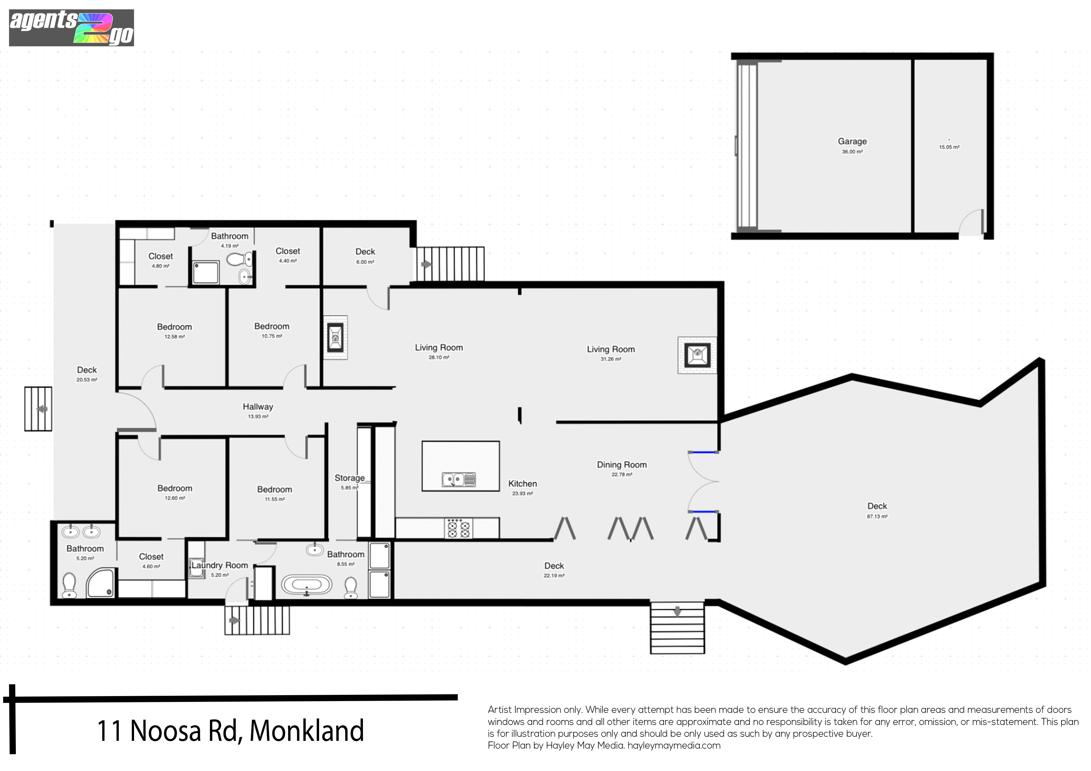 Floorplan of Homely house listing, 11 Noosa Rd, Monkland QLD 4570