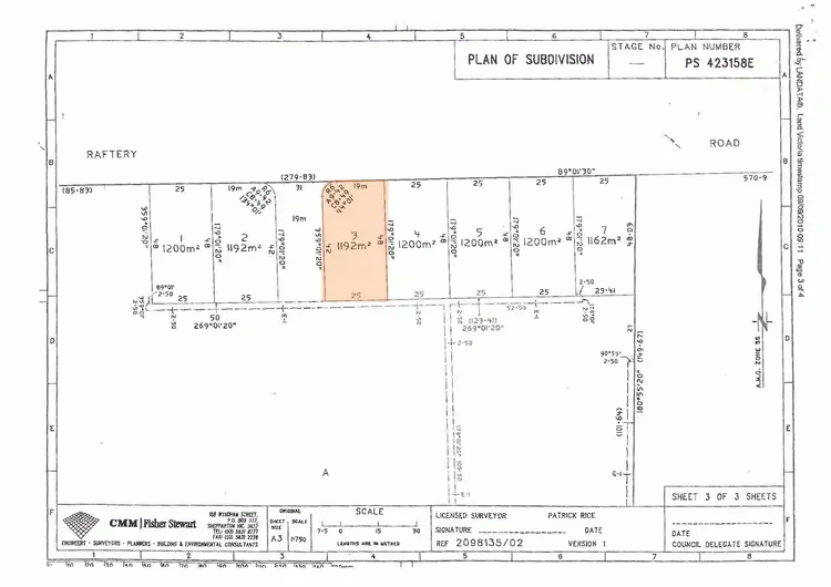 Floorplan of Homely land listing, 41 Raftery Rd, Kialla VIC 3631