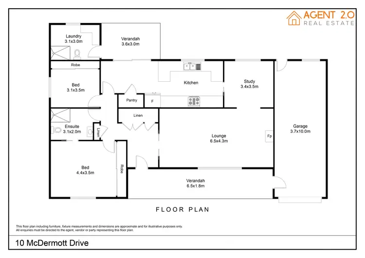 Floorplan of Homely house listing, 10 McDermott Drive, Goulburn NSW 2580