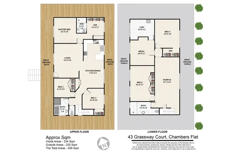 Floorplan of Homely house listing, 43 Grassway Ct, Chambers Flat QLD 4133