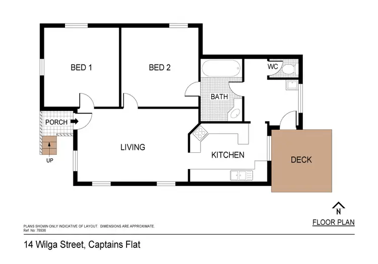 Floorplan of Homely house listing, 14 Wilga St, Captains Flat NSW 2623