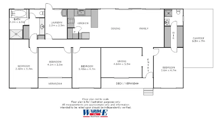 Floorplan of Homely house listing, 1 Brogan Rd, Jamestown SA 5491