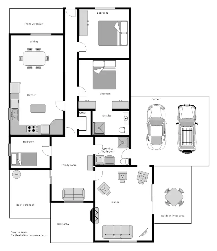 Floorplan of Homely house listing, 1 Prince Street, Myrtleford VIC 3737