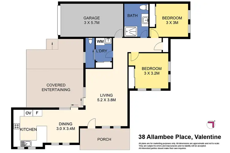 Floorplan of Homely villa listing, 38 Allambee Pl, Valentine NSW 2280