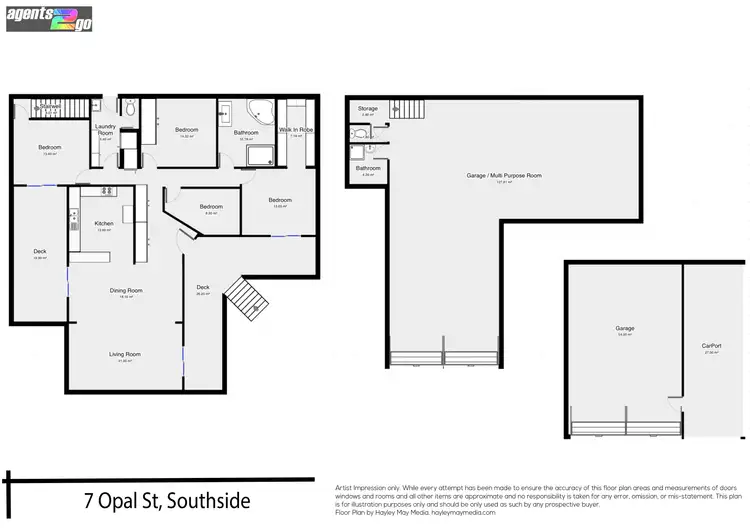 Floorplan of Homely house listing, 7 Opal St, Southside QLD 4570