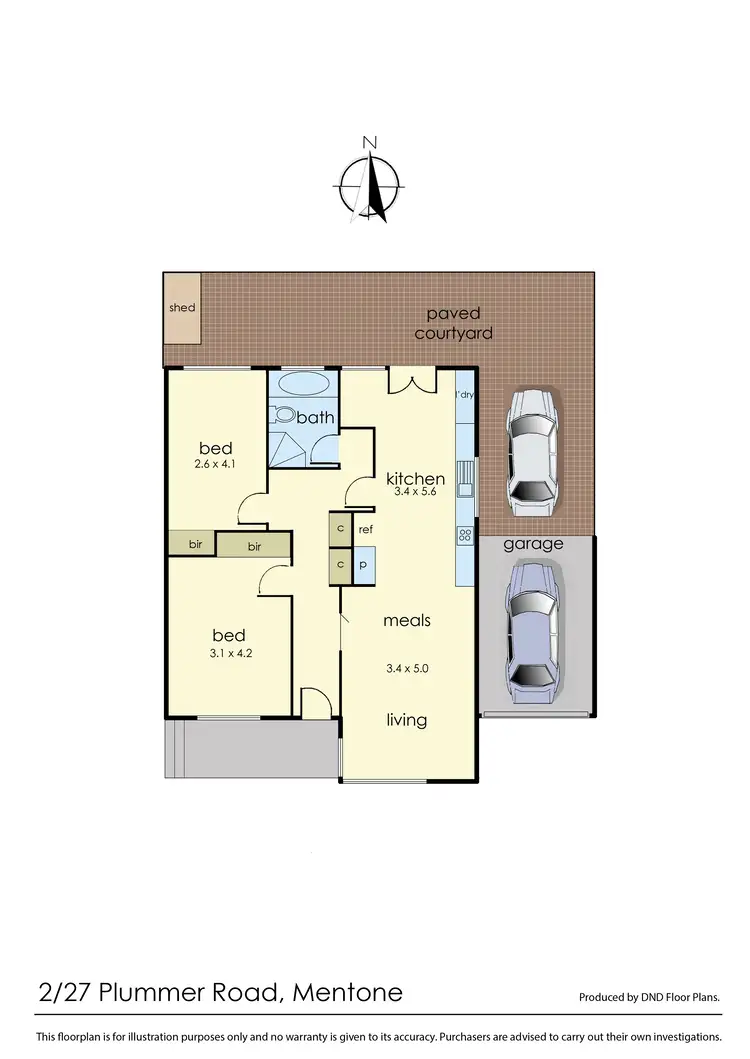 Floorplan of Homely unit listing, Unit 2/27 Plummer Rd, Mentone VIC 3194