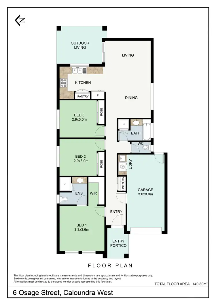 Floorplan of Homely house listing, 6 Osage Street, Caloundra West QLD 4551