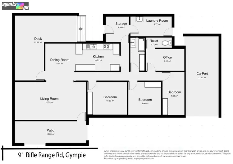 Floorplan of Homely house listing, 91 Rifle Range Rd, Gympie QLD 4570