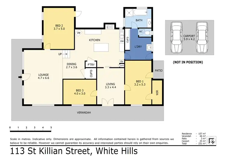 Floorplan of Homely house listing, 113 St Killian St, White Hills VIC 3550