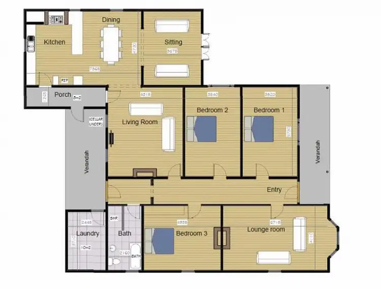 Floorplan of Homely house listing, 31 Ligar St, Stawell VIC 3380