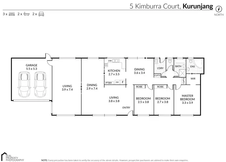 Floorplan of Homely house listing, 5 Kimburra Ct, Kurunjang VIC 3337