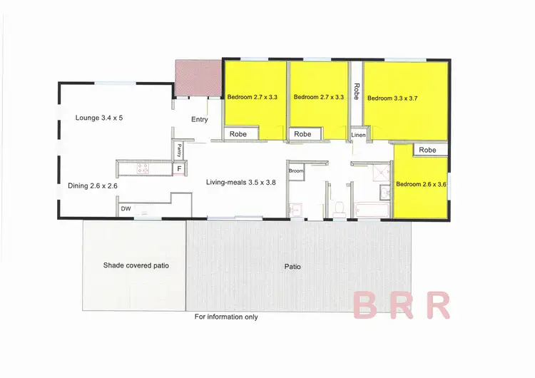 Floorplan of Homely house listing, 96 Coish Ave, Benalla VIC 3672