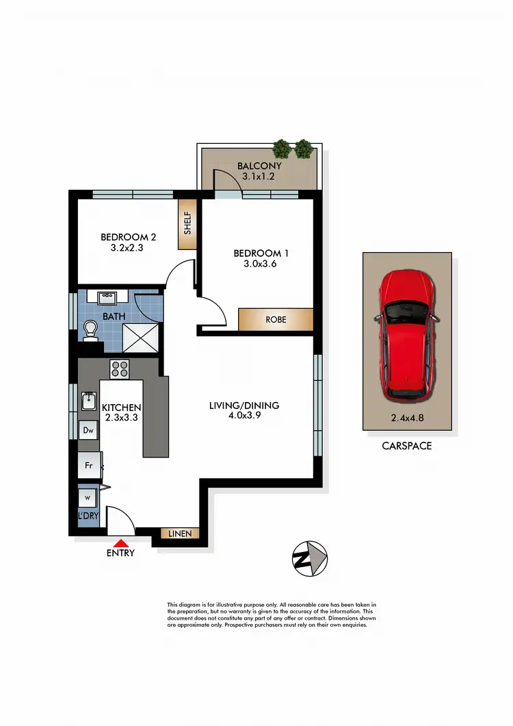 Floorplan of Homely apartment listing, Unit 7/9A Bennett St, Bondi NSW 2026