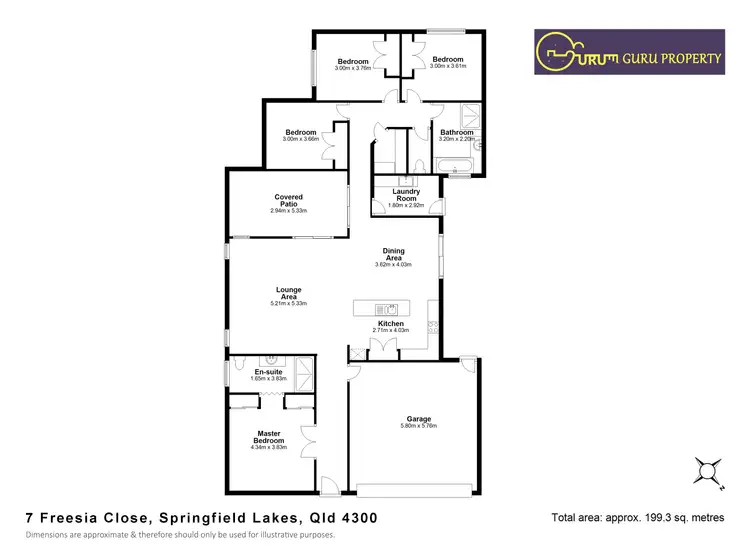 Floorplan of Homely house listing, 7 Freesia Cl, Springfield Lakes QLD 4300