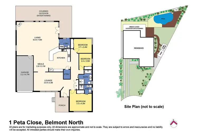 Floorplan of Homely house listing, 1 Peta Cl, Belmont North NSW 2280