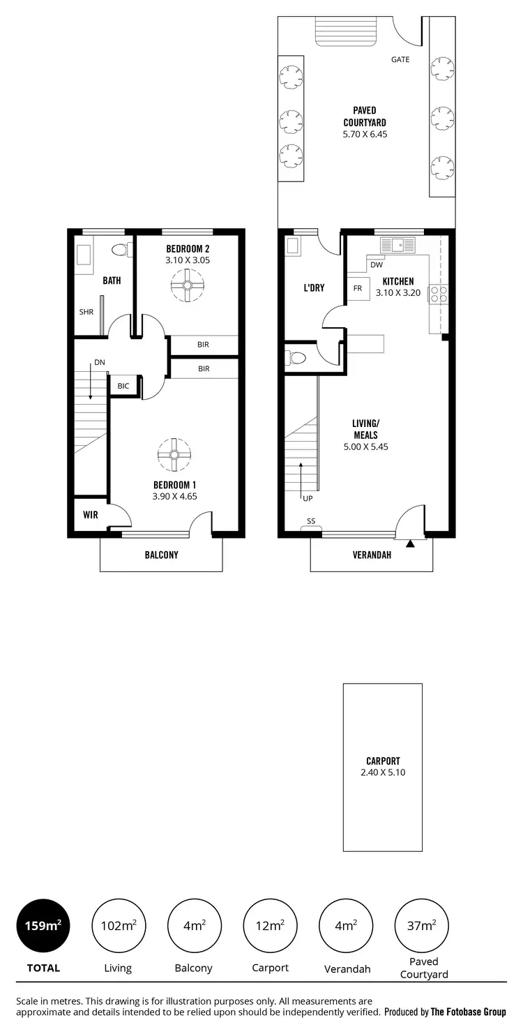 Floorplan of Homely townhouse listing, Unit 8/3 Sydney St, Glenside SA 5065