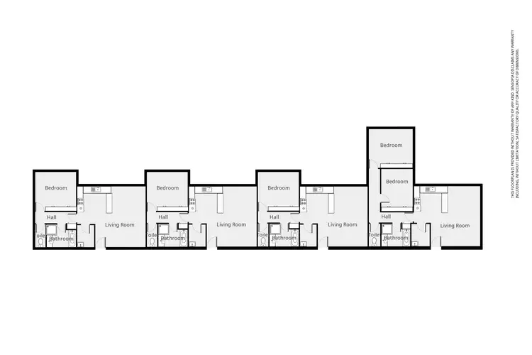 Floorplan of Homely block of units listing, 1-4/1 Sloane St, Stawell VIC 3380