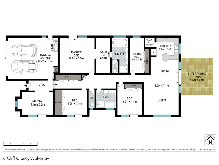 Floorplan of Homely house listing, 6 Cliff Cl, Wakerley QLD 4154