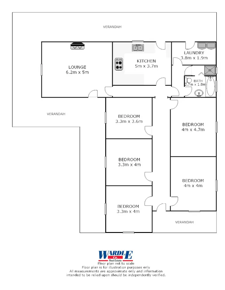 Floorplan of Homely house listing, 12 Booyoolie Street, Laura SA 5480