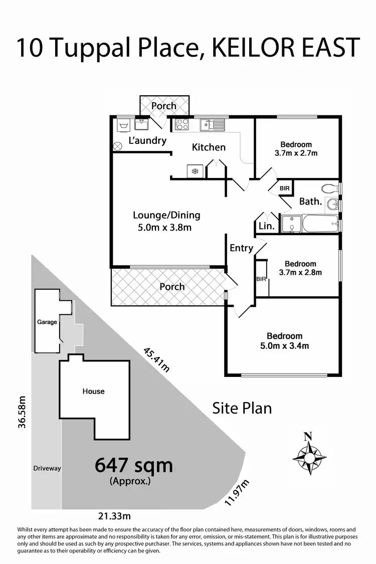 Floorplan of Homely house listing, 10 Tuppal Place, Keilor East VIC 3033