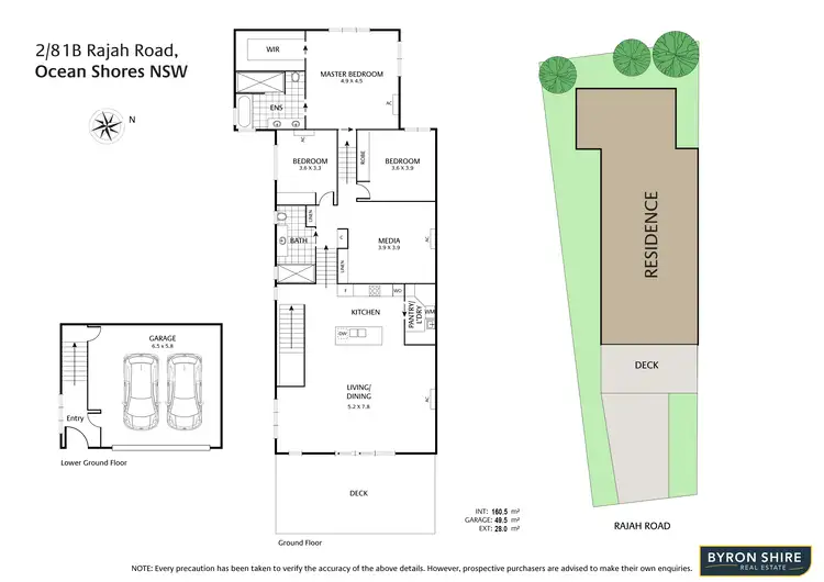 Floorplan of Homely house listing, 1/81B Rajah Rd, Ocean Shores NSW 2483