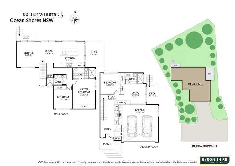 Floorplan of Homely house listing, 6B Burra Burra Close, Ocean Shores NSW 2483