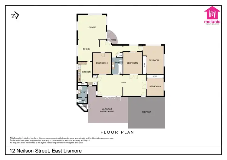 Floorplan of Homely house listing, 12 Nielson St, East Lismore NSW 2480