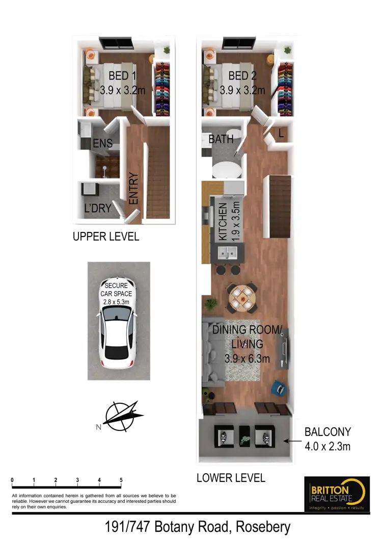 Floorplan of Homely apartment listing, 191/747 Botany Road, Rosebery NSW 2018